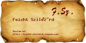 Feicht Szilárd névjegykártya